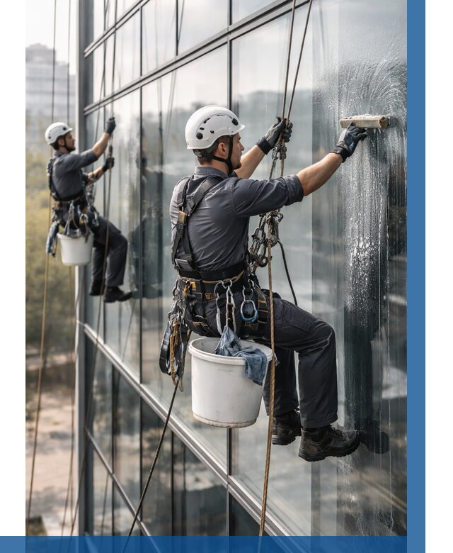 Мойка сплошного остекления в Лянторе, заказать от 307 р.| ВЫСОТНИК-Лнт