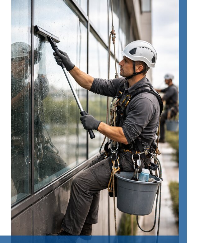Мойка стеклянных фасадов в Лянторе от 205 р. | ВЫСОТНИК-Лнт