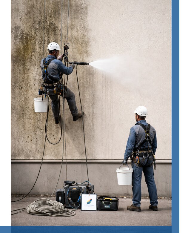 Очистка фасада от плесени в Лянторе от 307 р. | ВЫСОТНИК-Лнт