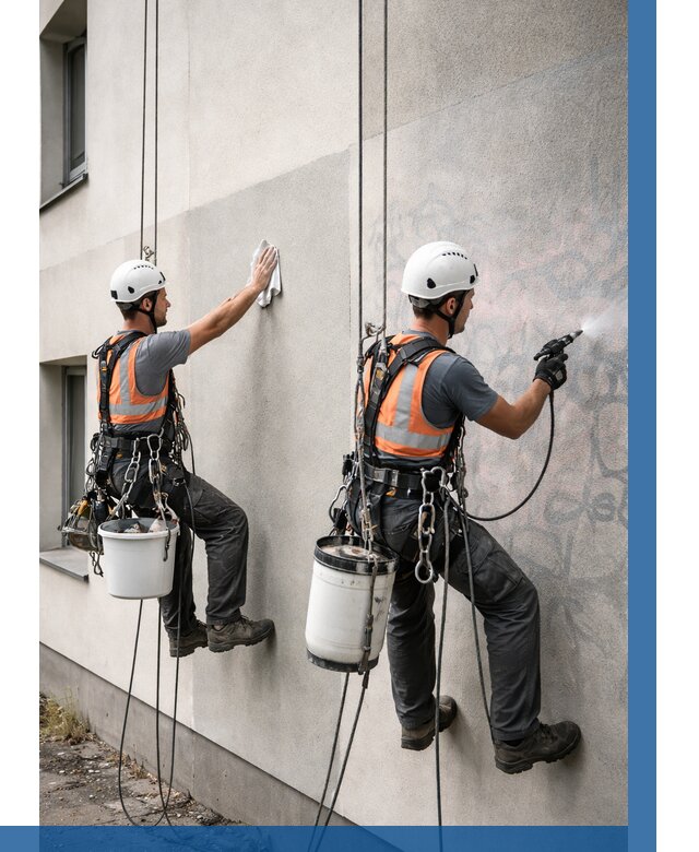 Антиграффити покрытие фасада в Лянторе от 614 р. | ВЫСОТНИК-Лнт