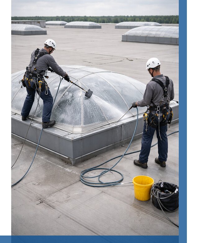 Мойка зенитных фонарей в Лянторе, заказать от 4607 р. | ВЫСОТНИК-Лнт