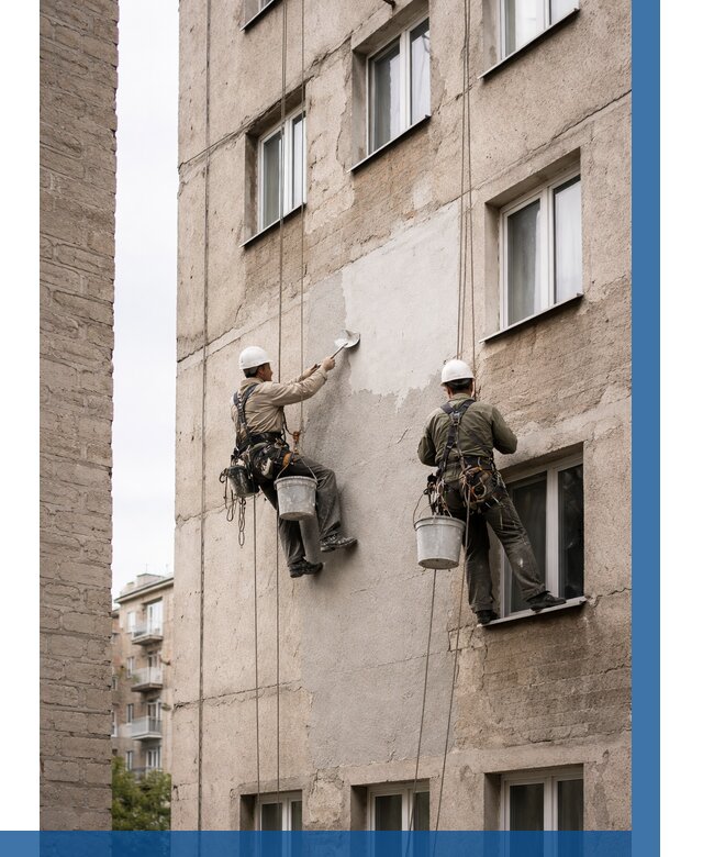 Косметический ремонт фасада в Лянторе от 1126 р. | ВЫСОТНИК-Лнт