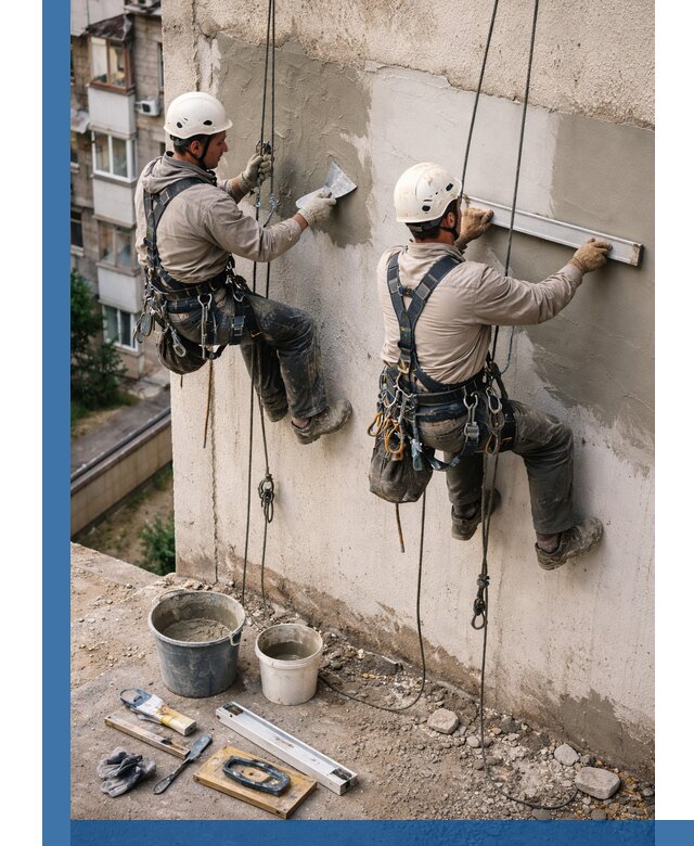 Комплексный ремонт штукатурного фасада с гарантией в Лянторе