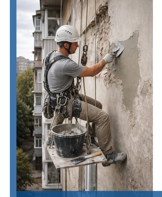 Восстановление фасадной штукатурки в Лянторе с гарантией качества