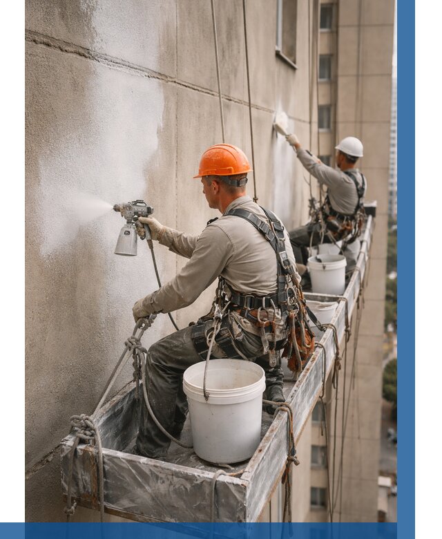 Грунтовка фасада на высоте в Лянторе от 123 р. | ВЫСОТНИК-Лнт