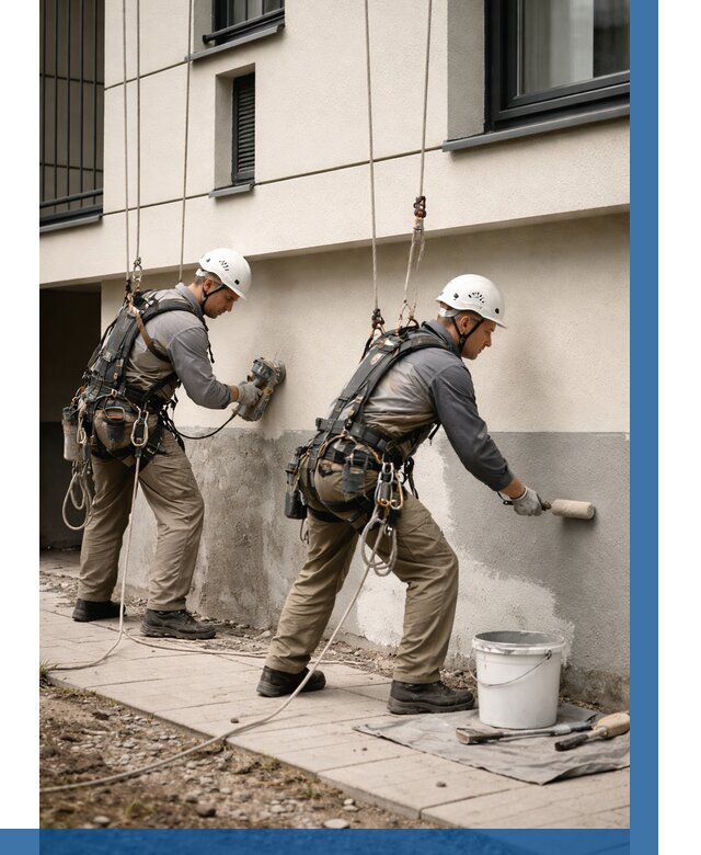 Окраска цоколя здания в Лянторе от 461 р. под ключ | ВЫСОТНИК-Лнт