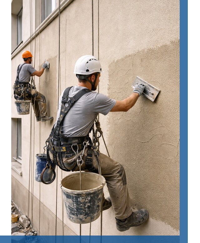 Декоративная штукатурка фасада в Лянторе от 1228 р. | ВЫСОТНИК-Лнт