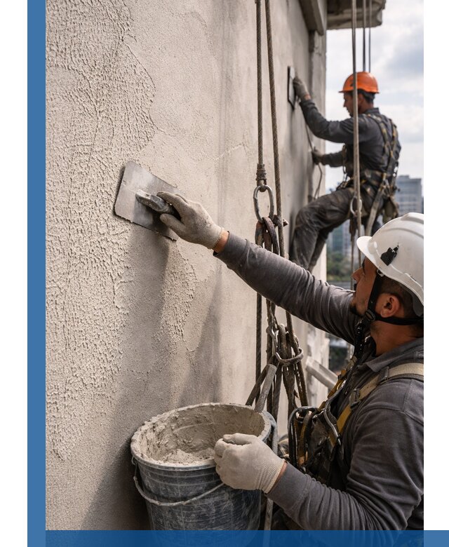 Декоративная штукатурка фасада с утеплением и защитой в Лянторе