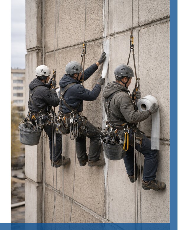 Ремонт межпанельных швов в Лянторе от 768 р. | ВЫСОТНИК-Лнт