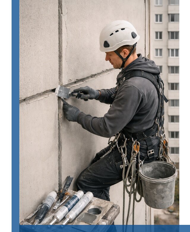 Ремонт межпанельных швов в Лянторе герметизация и восстановление