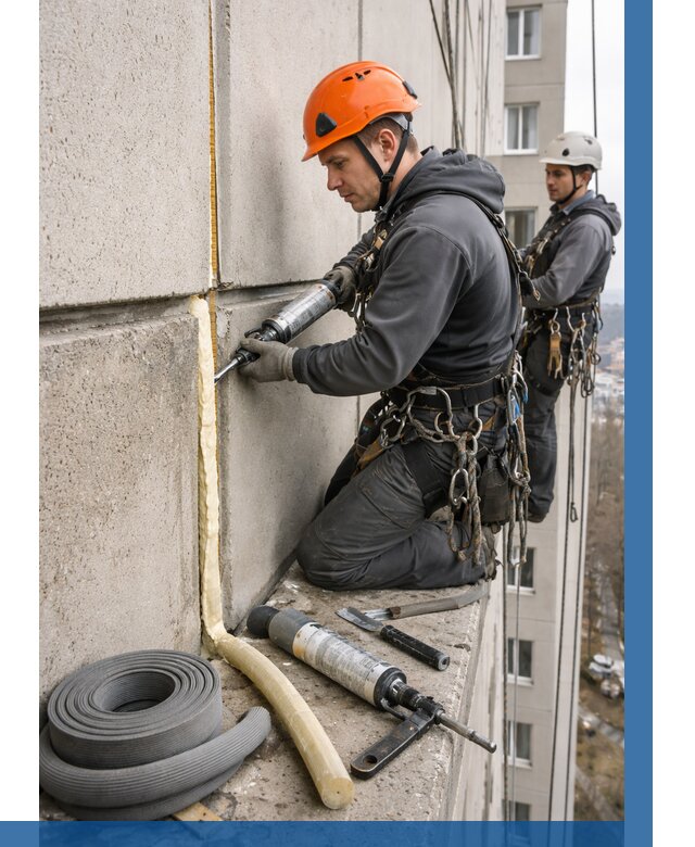 Теплый шов межпанельные швы в Лянторе от 717 р. | ВЫСОТНИК-Лнт