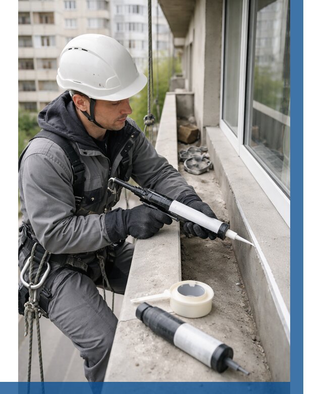 Герметизация швов лоджии в Лянторе от 4607 р. | ВЫСОТНИК-Лнт