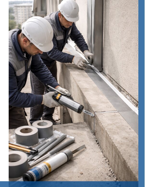 Герметизация примыкания балкона в Лянторе от 4607 р. | ВЫСОТНИК-Лнт