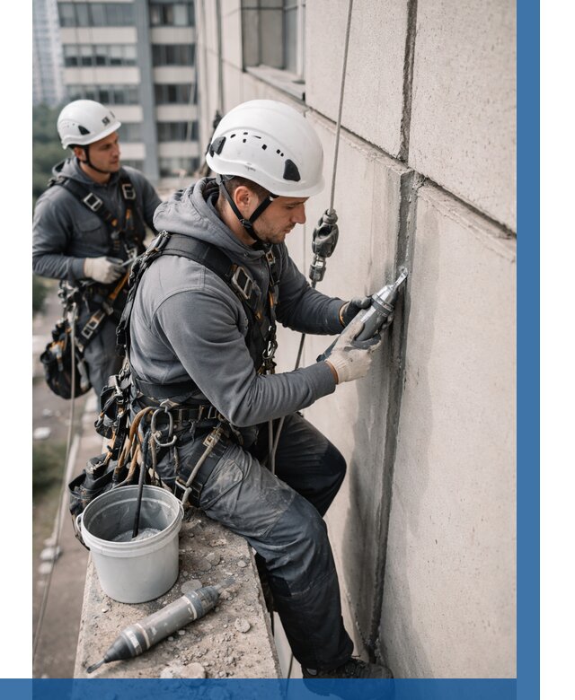 Ремонт деформационных швов здания в Лянторе от 1024 р. | ВЫСОТНИК-Лнт