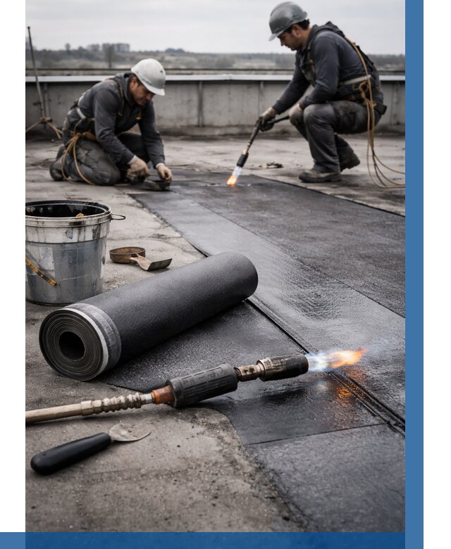 Ремонт рулонной кровли в Лянторе от 665 р. | ВЫСОТНИК-Лнт