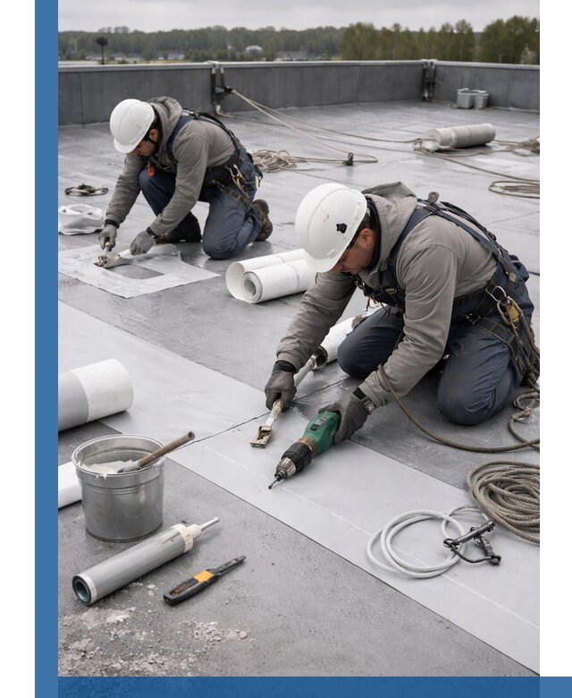 Ремонт мембранной кровли в Лянторе качественно и с гарантией