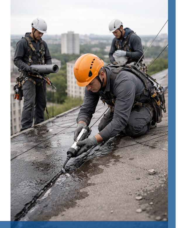 Устранение протечек кровли в Лянторе от 12284 р. | ВЫСОТНИК-Лнт