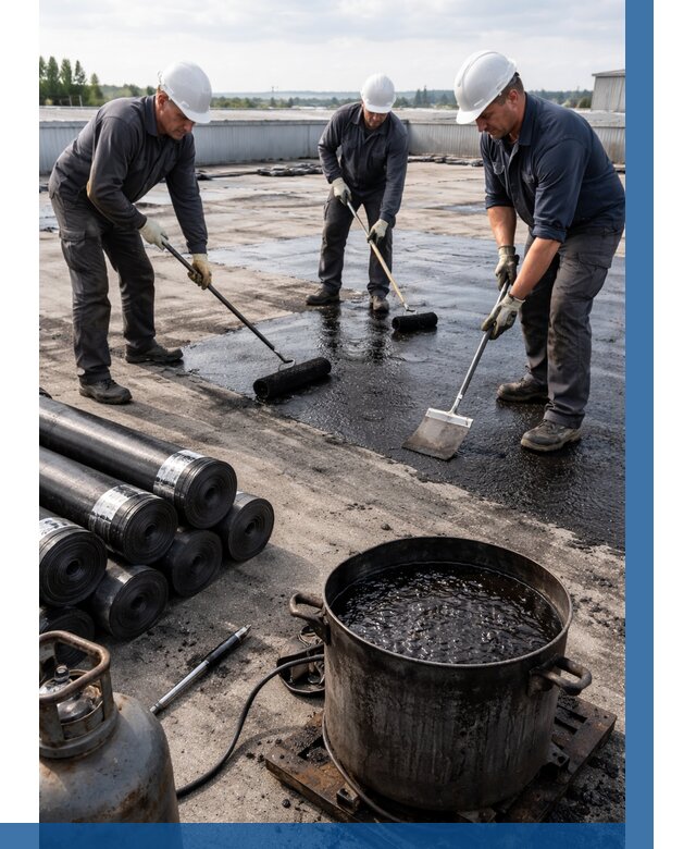 Гидроизоляция кровли мастикой в Лянторе от 614 р. | ВЫСОТНИК-Лнт