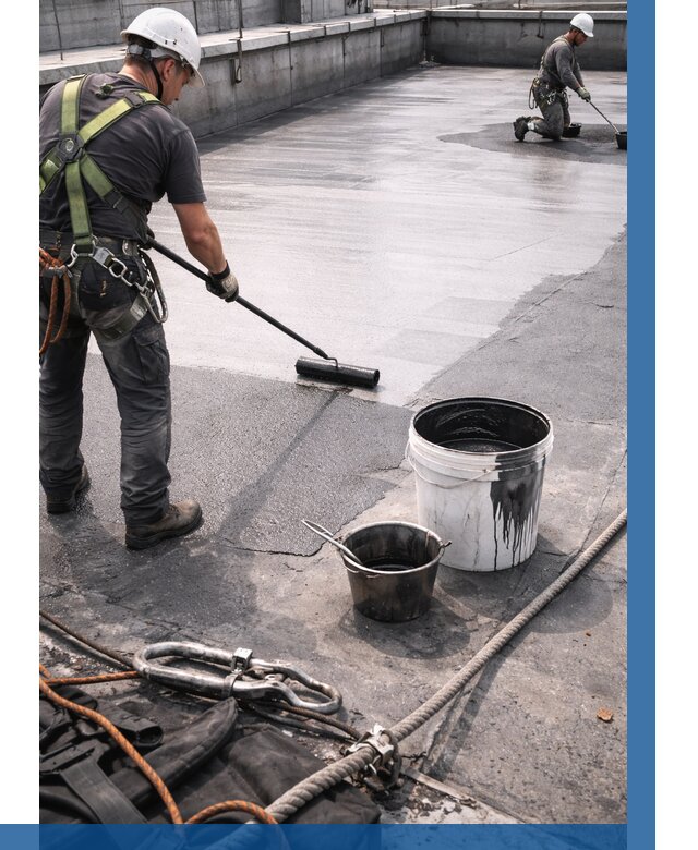 Гидроизоляция кровли жидкой резиной в Лянторе от 512 р. | ВЫСОТНИК-Лнт