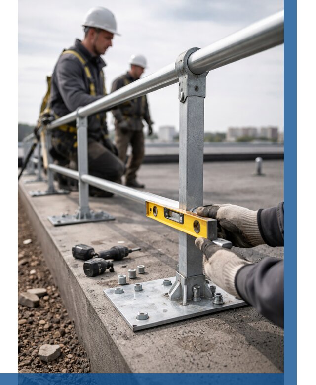 Монтаж кровельного ограждения в Лянторе от 1228 р. | ВЫСОТНИК-Лнт