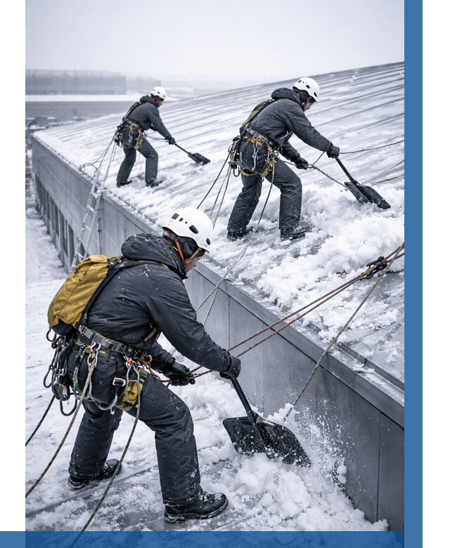 Очистка навесов от снега в Лянторе от 4607 р. | ВЫСОТНИК-Лнт