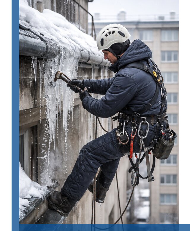 Удаление наледи и чистка водостоков в Лянторе оперативно и безопасно