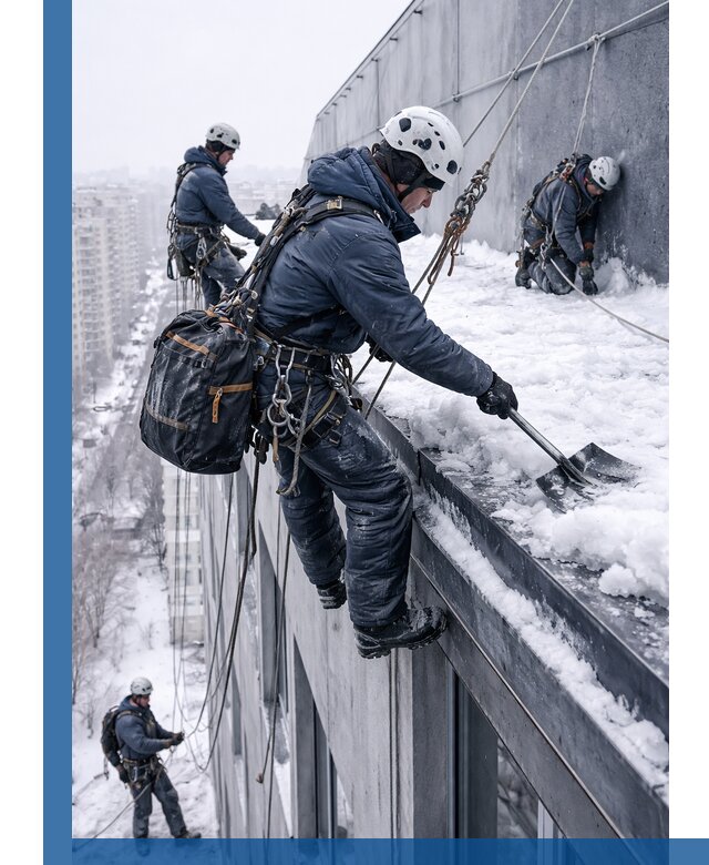 Абонентское обслуживание кровли зимой в Лянторе регулярный уход