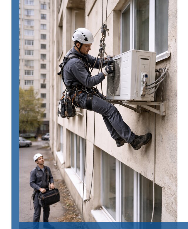 Демонтаж внешнего блока кондиционера в Лянторе профессионально