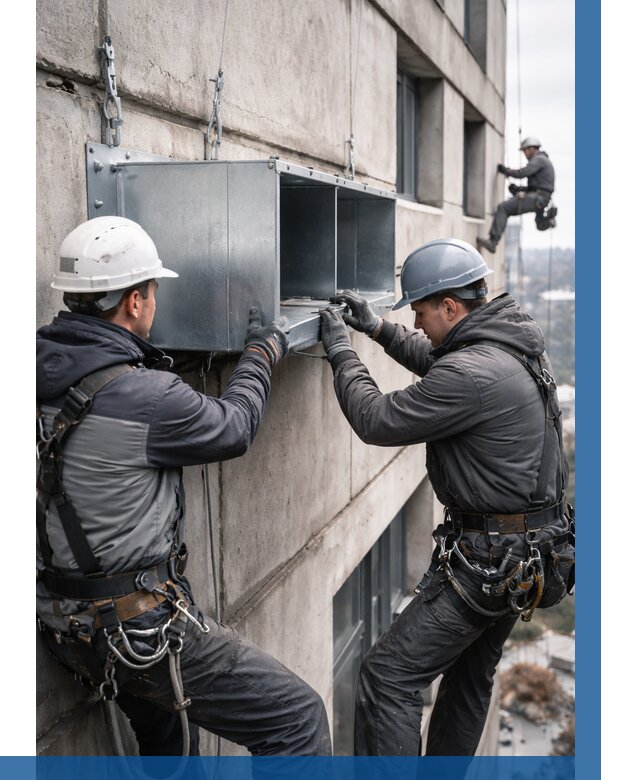 Монтаж вентиляционных коробов в Лянторе от 3071 р. | ВЫСОТНИК-Лнт