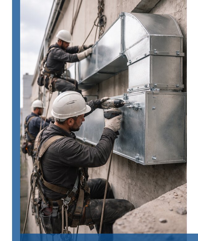 Профессиональный монтаж вентиляционных коробов в Лянторе под ключ