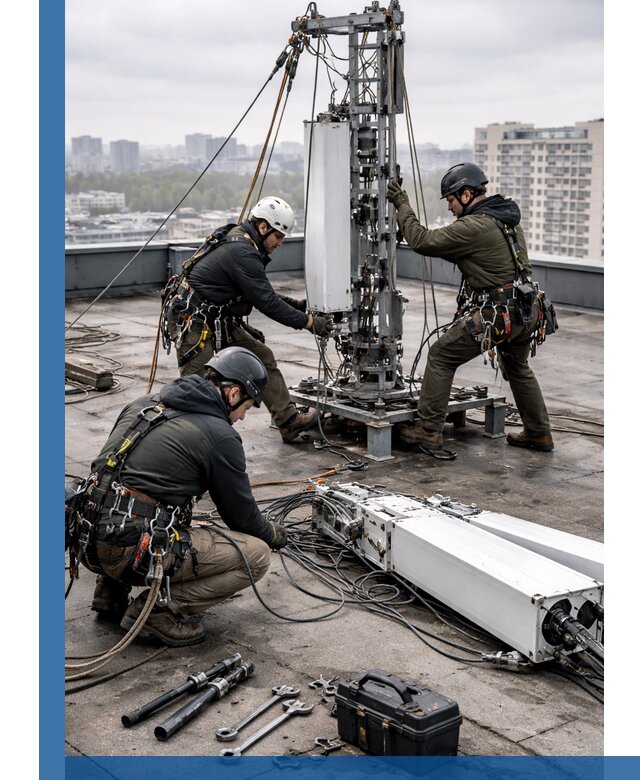 Демонтаж антенн на крыше зданий в Лянторе с гарантией