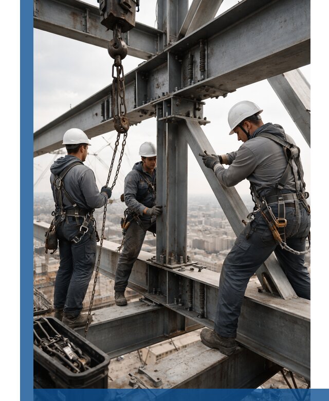 Профессиональный монтаж металлоконструкций на высоте в Лянторе