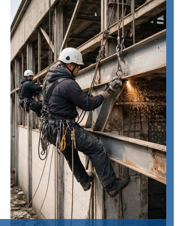 Демонтаж металлоконструкций на высоте в Лянторе от 6654р. |ВЫСОТНИК-Лнт