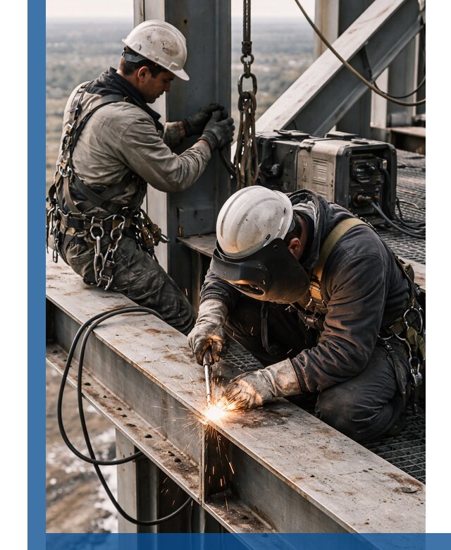 Высотные сварочные работы в Лянторе для промышленных объектов