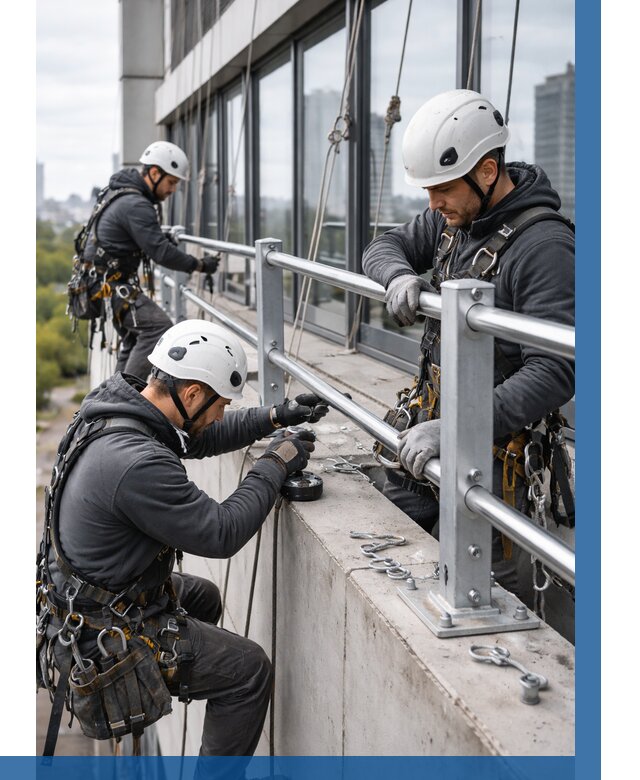 Монтаж ограждений на высоте в Лянторе, от 1228 р. | ВЫСОТНИК-Лнт