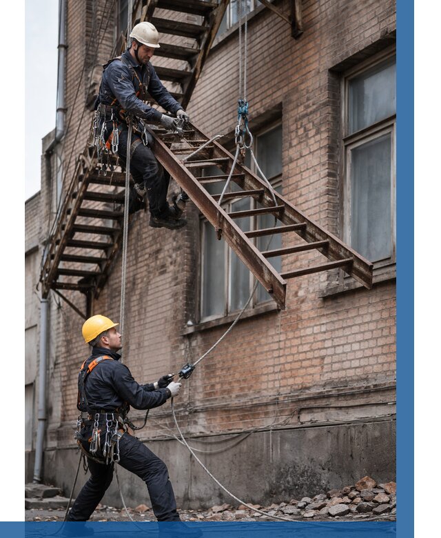 Демонтаж пожарной лестницы в Лянторе от 12284 р. | ВЫСОТНИК-Лнт