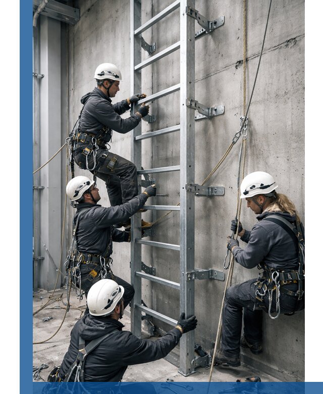 Монтаж металлических лестниц в Лянторе под ключ со гарантией