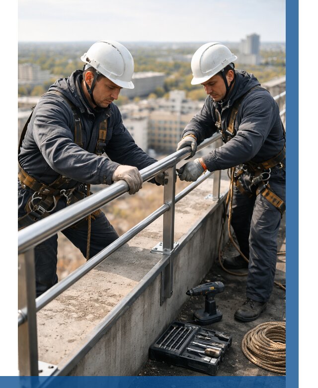 Монтаж перил на высоте в Лянторе от 2559 р. | ВЫСОТНИК-Лнт