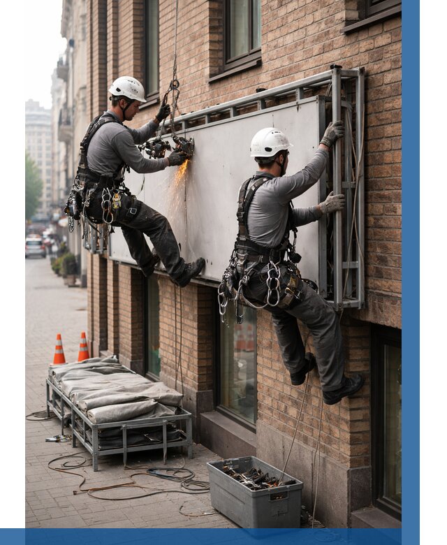 Демонтаж рекламной вывески в Лянторе от 6654 р. | ВЫСОТНИК-Лнт