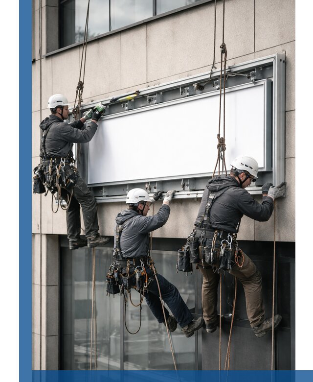 Профессиональный монтаж светового короба под ключ в Лянторе