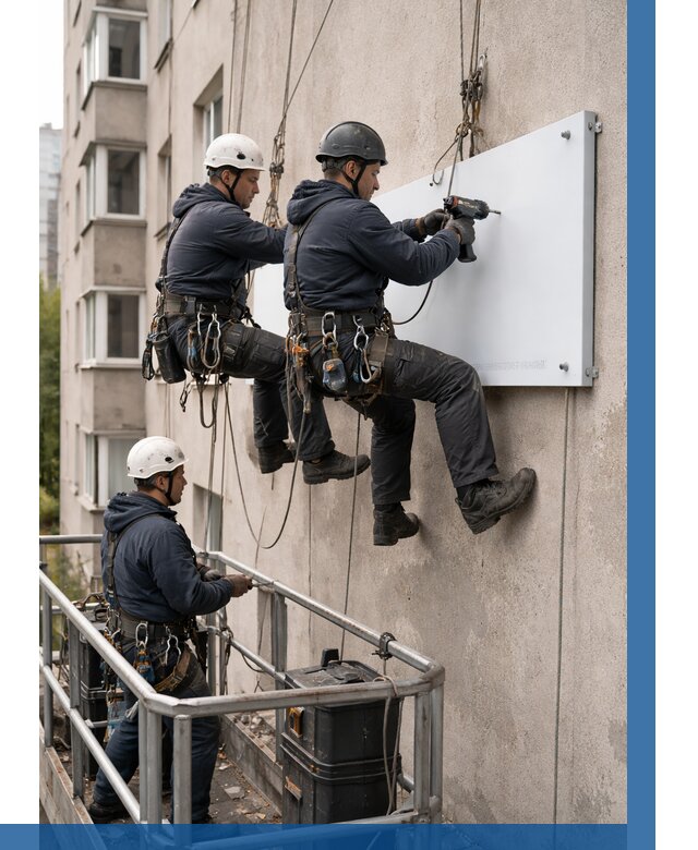 Монтаж табличек и указателей в Лянторе от 3583 р. | ВЫСОТНИК-Лнт