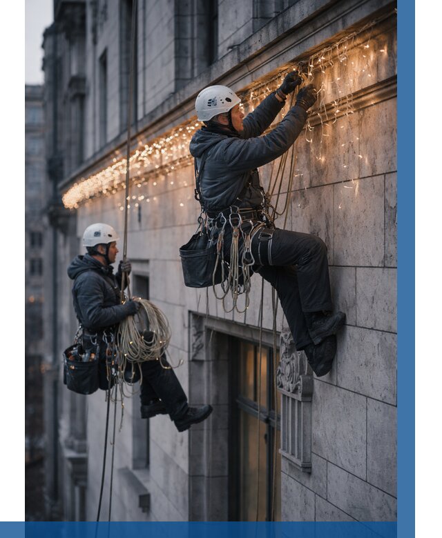 Монтаж новогодней иллюминации в Лянторе от 8701 р. | ВЫСОТНИК-Лнт