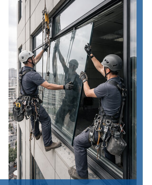 Замена стеклопакетов на высоте в Лянторе от 5630 р. | ВЫСОТНИК-Лнт