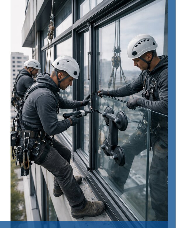 Витражное остекление зданий в Лянторе от 3583 р. | ВЫСОТНИК-Лнт