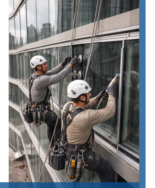 Радиусное остекление фасада в Лянторе от 12284 р. | ВЫСОТНИК-Лнт