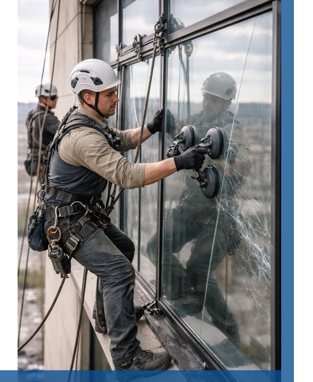 Замена стекла в витраже в Лянторе под ключ от 8701 р. | ВЫСОТНИК-Лнт