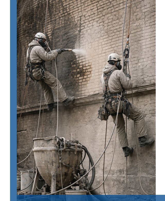 Пескоструйная очистка фасадов в Лянторе профессионально