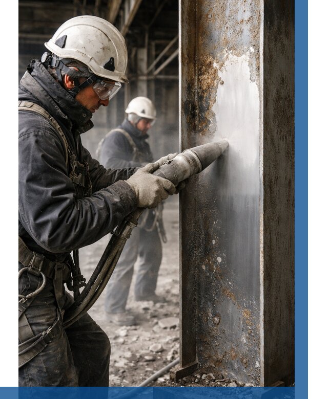 Удаление старой краски с металла в Лянторе от 461 р. | ВЫСОТНИК-Лнт