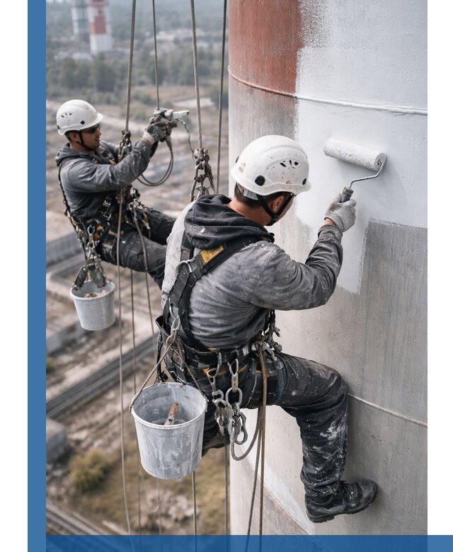 Покраска дымовых труб в Лянторе: антикоррозийная защита и восстановление