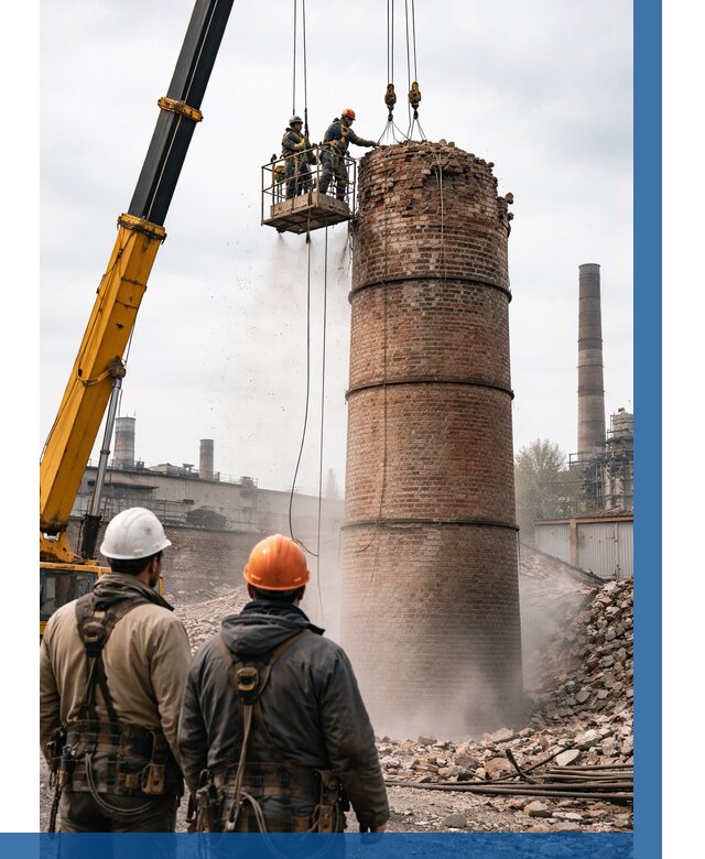 Демонтаж дымовой трубы в Лянторе от 92133 р. | ВЫСОТНИК-Лнт, смета